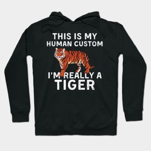 Funny Tiger Design For Kids Boys Girls Tiger Love Halloween Hoodie